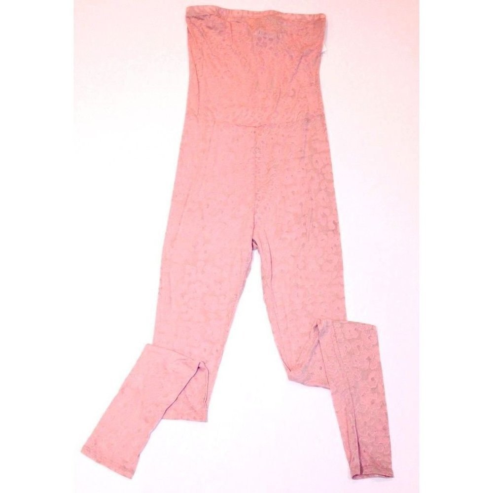 FLUXUS One Piece JUMPSUIT Transparent TUBE Top  Tights ( XS )